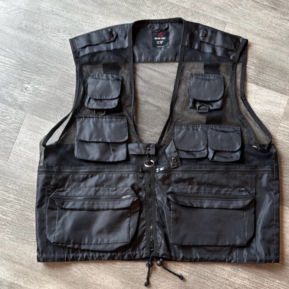 Rothco Black Tactical Vest Utility Design
